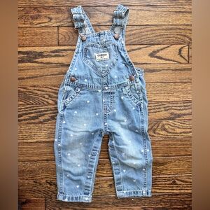 OshKosh B'gosh Blue Denim Valentine Heart Overalls 🩷